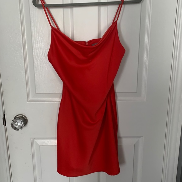 Red Silk Dress - Picture 3 of 5